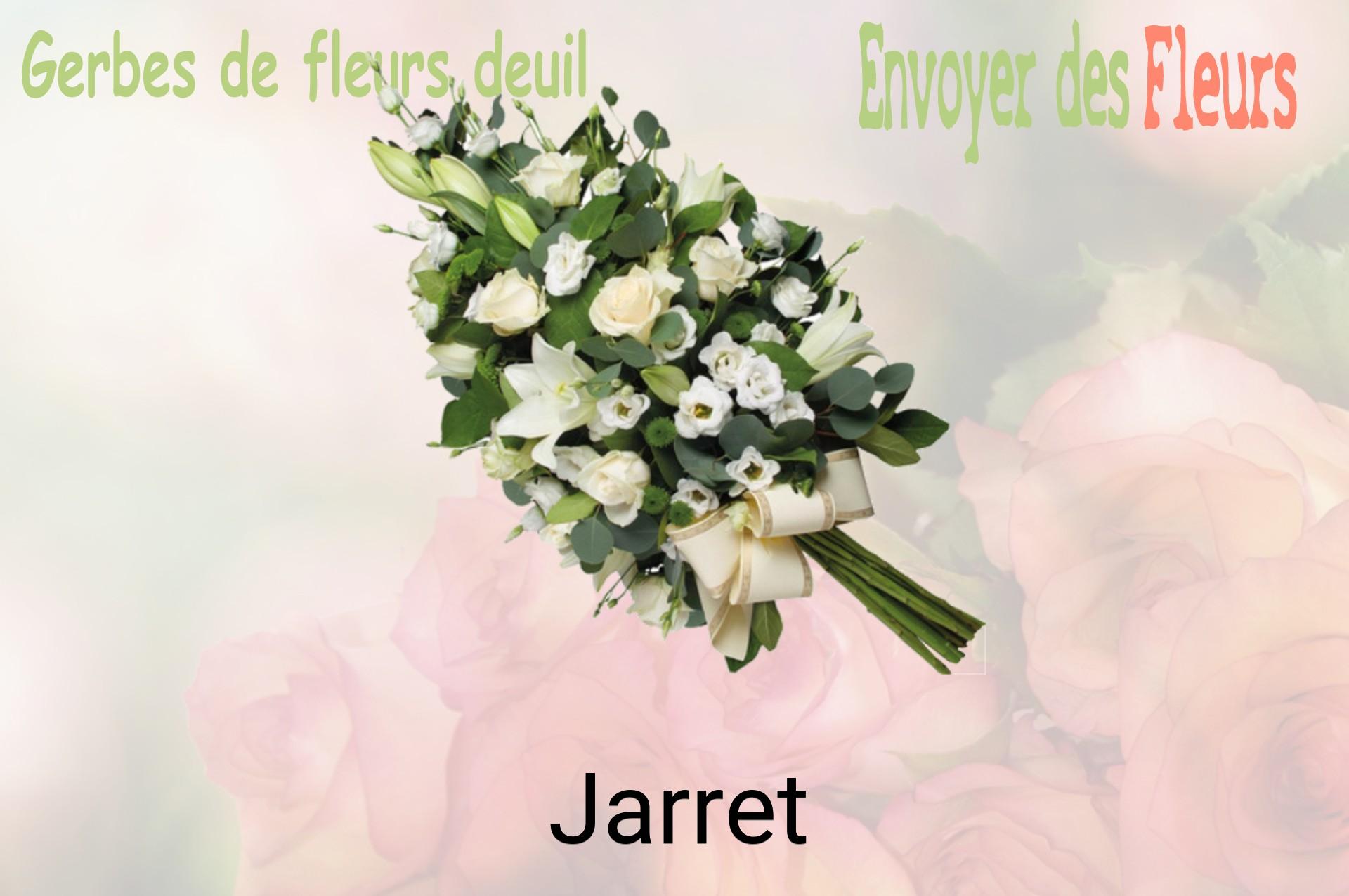 Gerbe de fleurs de deuil livrée à Jarret